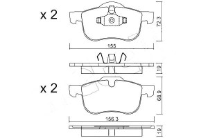 Klocki Hamulcowe Volvo S60,v70,s80 98- Metelli