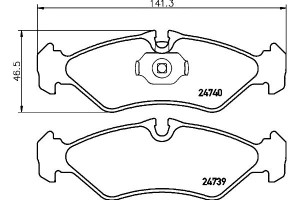 Klocki Hamulcowe Mintex 2d0698451a 2d0698451d 2420