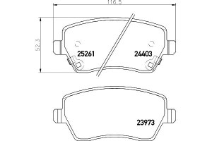 Klocki Hamulcowe Mintex D10601ha0a D10601ha0b Pad1