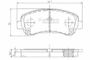 Klocki Hamulcowe Nissan Qashqai 1.5 Dci Nipparts N