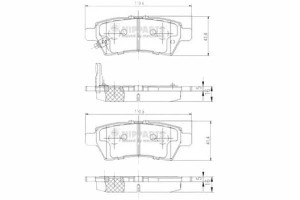 Klocki Hamulcowe Nissan Navara 2.5 Dci Nipparts Ni