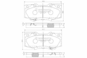 Klocki Hamulcowe Toyota Hilux Pick-up 2.5 D Nippar