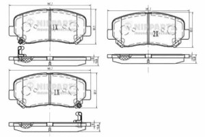 Klocki Hamulcowe Przód Mazda Cx-5 2.0 Nipparts Nip
