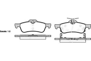 Klocki Hamulcowe Remsa 044660d010 44660d010 Pad155