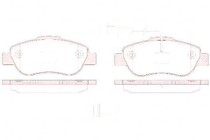 Klocki Hamulcowe Fiat 500 Ford Ka 17.7mm Wva24072