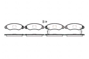 Klocki Hamulcowe Subaru Justy Suzuki Swift 15mm Wv