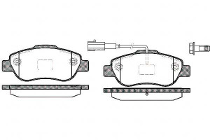 Klocki Hamulcowe Fiat 500 Ford Ka 17.7mm Z Czujn.