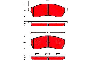 Klocki Hamulcowe Subaru Vivio 0.7 03.92-10.95 Trw