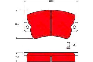 Klocki Hamulcowe Renault 20 30 Trafic 1.4-2.6 02.7