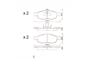 Klocki Hamulcowe Ford Mondeo 93-00 Zimmermann