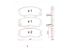 Klocki Hamulcowe Mitsubishi Galant 90-01 Z Czuj. Z