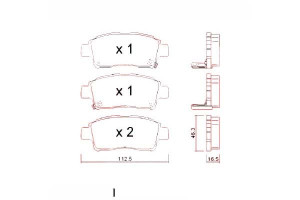 Klocki Hamulcowe Toyota Yaris 99-03 Zimmermann