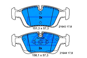 Klocki Hamulcowe Bmw Przód E46 98- E36 90- E85 Z4
