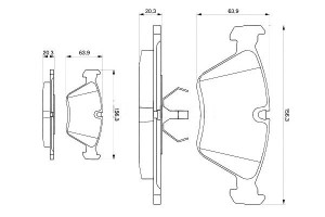 Klocki Hamulcowe Bmw Przód E32 E34 Bosch
