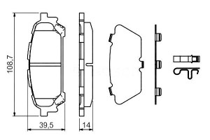 Klocki Hamulcowe Subaru Forester Impreza 2.0/2.5 1
