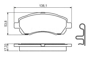 Klocki Hamulcowe Subaru Impreza Legacy Ii 1.6/2.0/