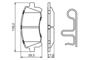 Klocki Hamulcowe Subaru Przód Forester Bosch