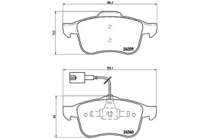 Klocki Hamulcowe Alfa Romeo 159 05- Brembo