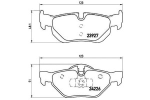 Klocki Hamulcowe Bmw 3 E90 05- Tył Brembo