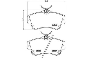 Klocki Hamulcowe Chrysler Pt Cruiser 00-10 Brembo