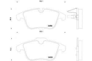 Klocki Hamulcowe Citroen C5 Iii 08- Przód Brembo