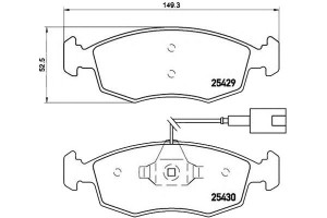 Klocki Hamulcowe Fiat Punto Evo 09- Brembo