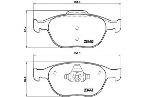Klocki Hamulcowe Ford Transit Connect 02- Brembo