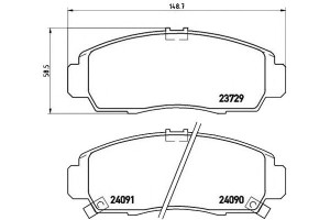 Klocki Hamulcowe Honda Fr-v 05- Brembo