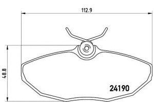 Klocki Hamulcowe Jaguar S-type 02- Tył Brembo