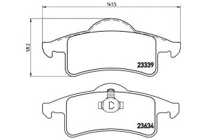 Klocki Hamulcowe Jeep Grand Cherokee 99-05 Tył Bre