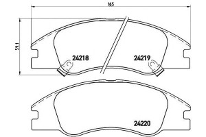 Klocki Hamulcowe Kia Cerato 04- Z Czuj. Brembo