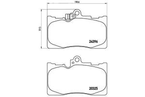 Klocki Hamulcowe Lexus Gs300-450h 05- Brembo