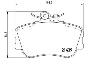Klocki Hamulcowe Mercedes W202 C-klasa 93-00 Bremb