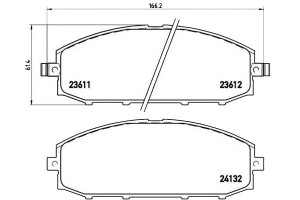 Klocki Hamulcowe Nissan Patrol Gr Ii 97-10 Brembo