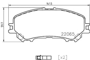 Klocki Hamulcowe Nissan X-trail 13- Przód Brembo