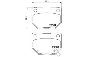 Klocki Hamulcowe Subaru Impreza Wrx 00-08 Tył Brem