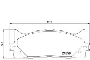 Klocki Hamulcowe Toyota Camry 06- Brembo