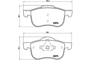 Klocki Hamulcowe Volvo S60 I 00-09 Przód Brembo