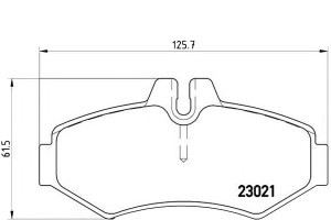Klocki Hamulcowe Vw/db Sprinter 96- Tył Brembo