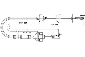 Linka Sprzęgła Citroen Xsara 1.4-1.6 04.97-08.05 A