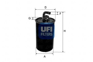 Filtr Paliwa Diesel Ufi