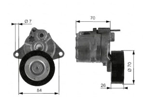 Napinacz Paska Wielorowkowego Mercedes C (cl203) C