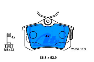 Klocki Hamulcowe Audi A1 A3 A4 Nissan Micra Iii Pe