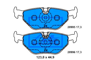 Klocki Hamulcowe Bmw Tył 3 5 7 Z3 85-03 Ate