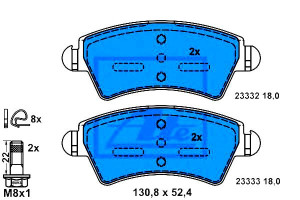 Klocki Hamulcowe Citroen Xsara Peugeot 206 306 1.4