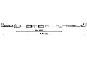 Linka Hamulca Ręcznego Toyota Auris Corolla 1.33-2