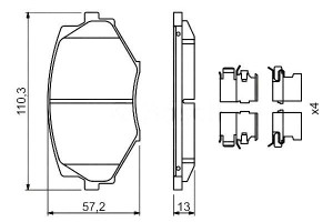 Klocki Hamulcowe Mazda Przód Mx-5 1,8 94-05 Z Akce