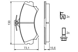 Klocki Hamulcowe Volvo Przód S40 V40 1,6-2,0 95-97