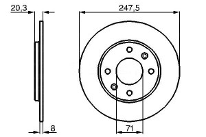 Tarcze Hamulcowe 2szt. Peugeot 205 205 I 205 Ii 30