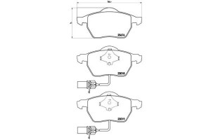 Klocki Hamulcowe Audi A6 (c5) 97-04 Brembo